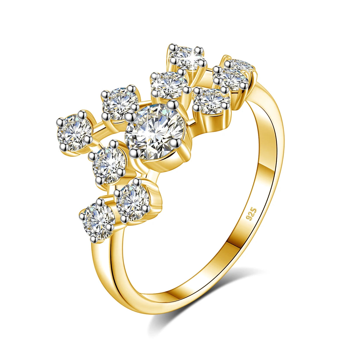 Certified 1.5ct Moissanite Infinity Ring for Women