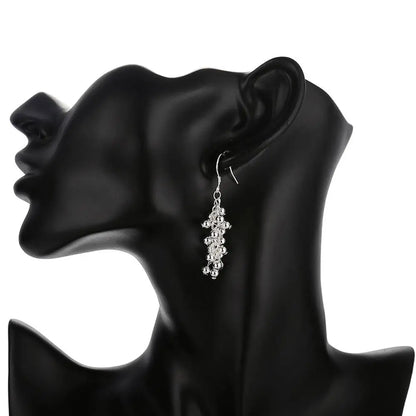 S925 Silver Jewelry Set Earrings Bracelet Ring Necklace