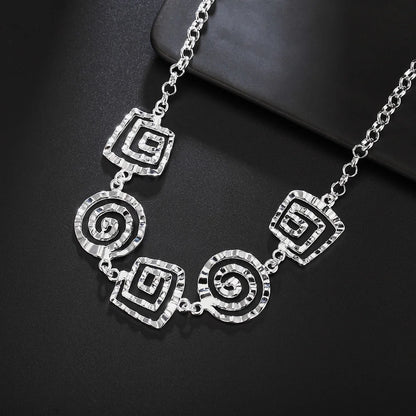 S925 Jewelry Sets Fine Thread Earrings Bracelets Necklace