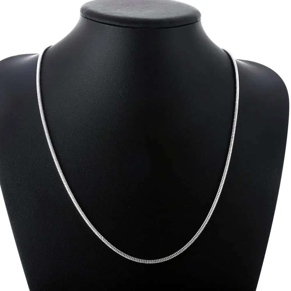 20-60cm 925 Sterling silver 3mm Snake Chain Necklace