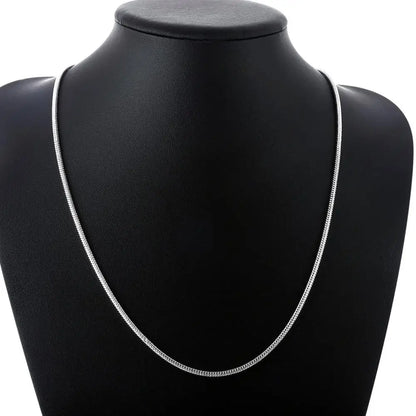 20-60cm 925 Sterling silver 3mm Snake Chain Necklace