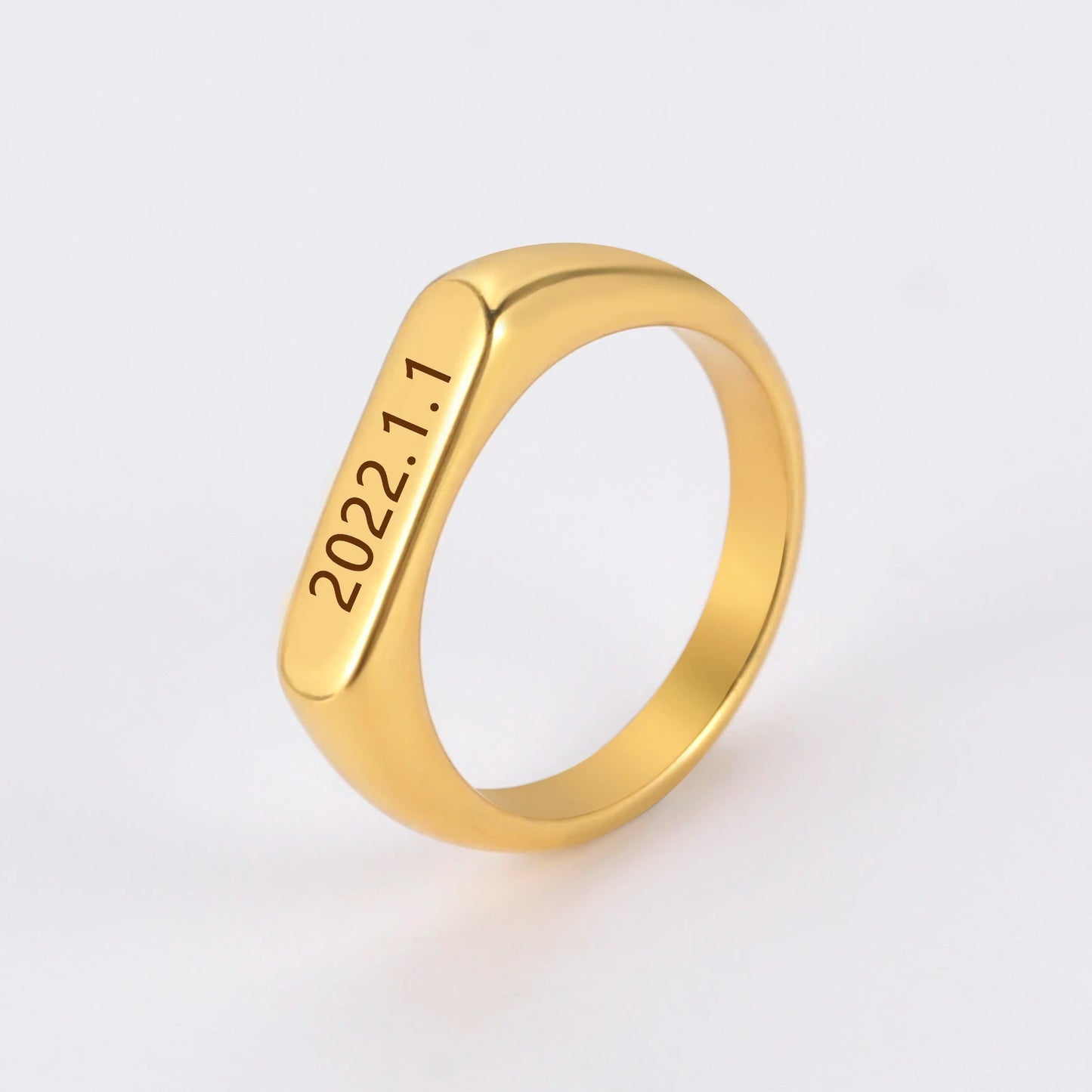 Engrave Name Personalized Finger Ring – A Unique Custom Gift for Women