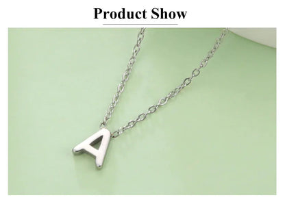 UNIQUEURA Minimalist Initial A-Z Letter Necklace for Women