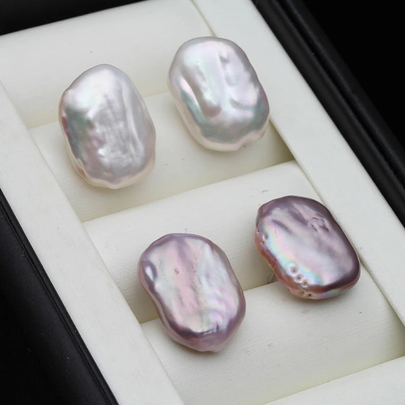 Real Freshwater Baroque Pearl Earrings