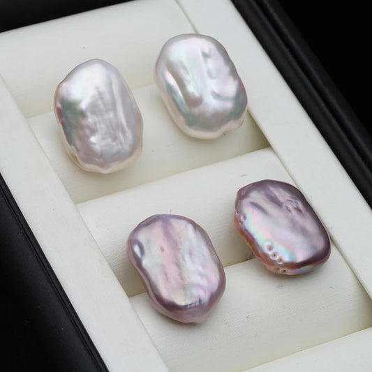 Real Freshwater Baroque Pearl Earrings