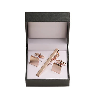 Cufflinks and Tie Clip Set Men's French Shirt Cufflinks