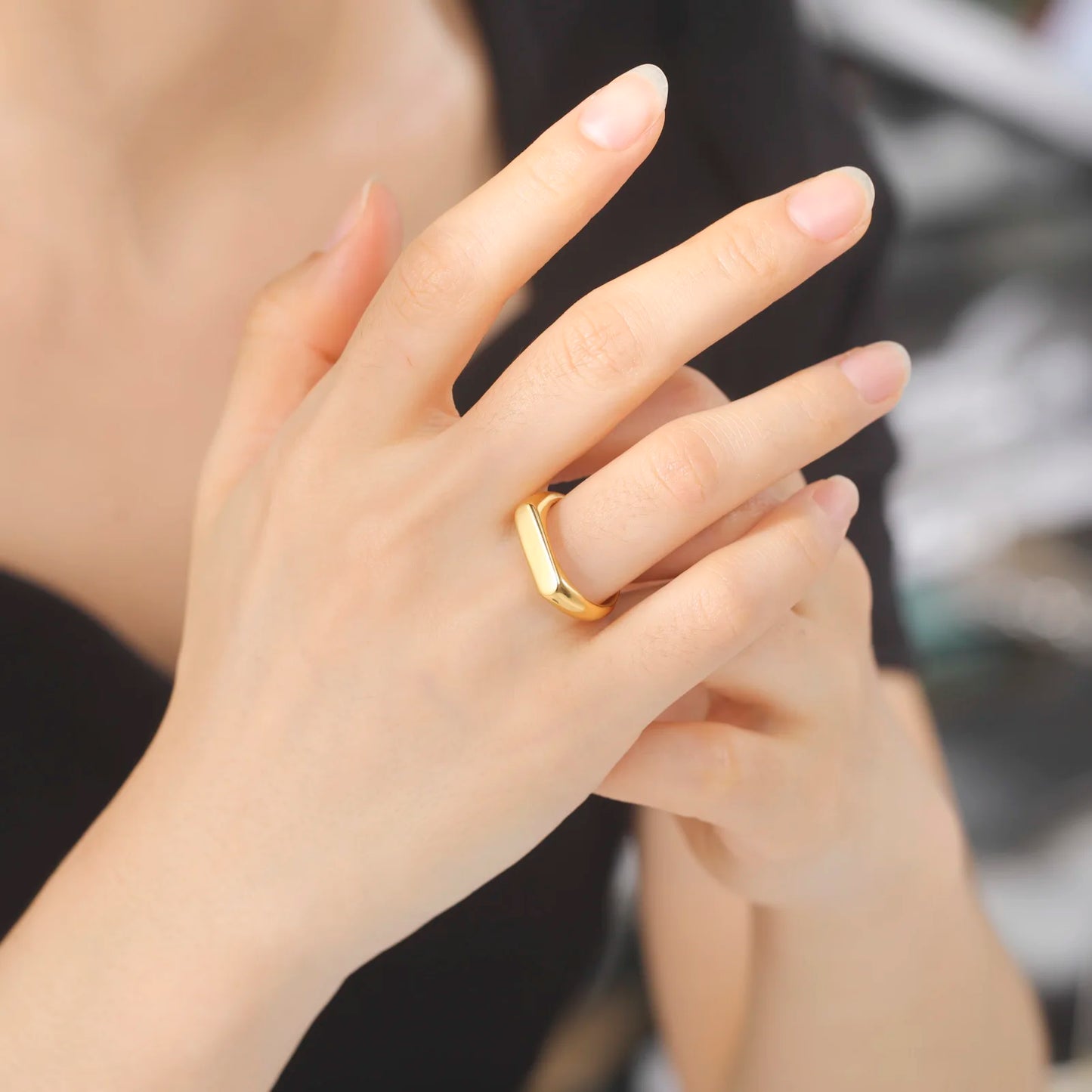 Engrave Name Personalized Finger Ring – A Unique Custom Gift for Women