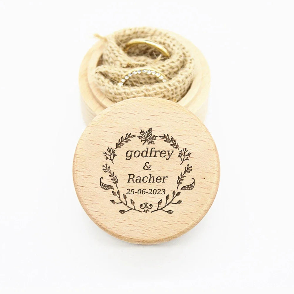 Personalized Wedding Ring Box