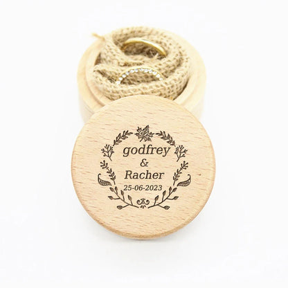 Personalized Wedding Ring Box