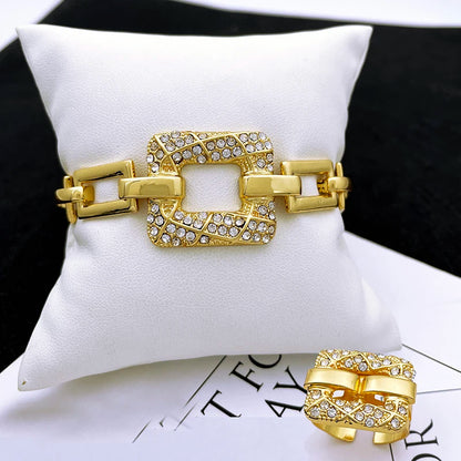 Italian Design 18K Gold Plated 4pcs Jewelry Set For Women