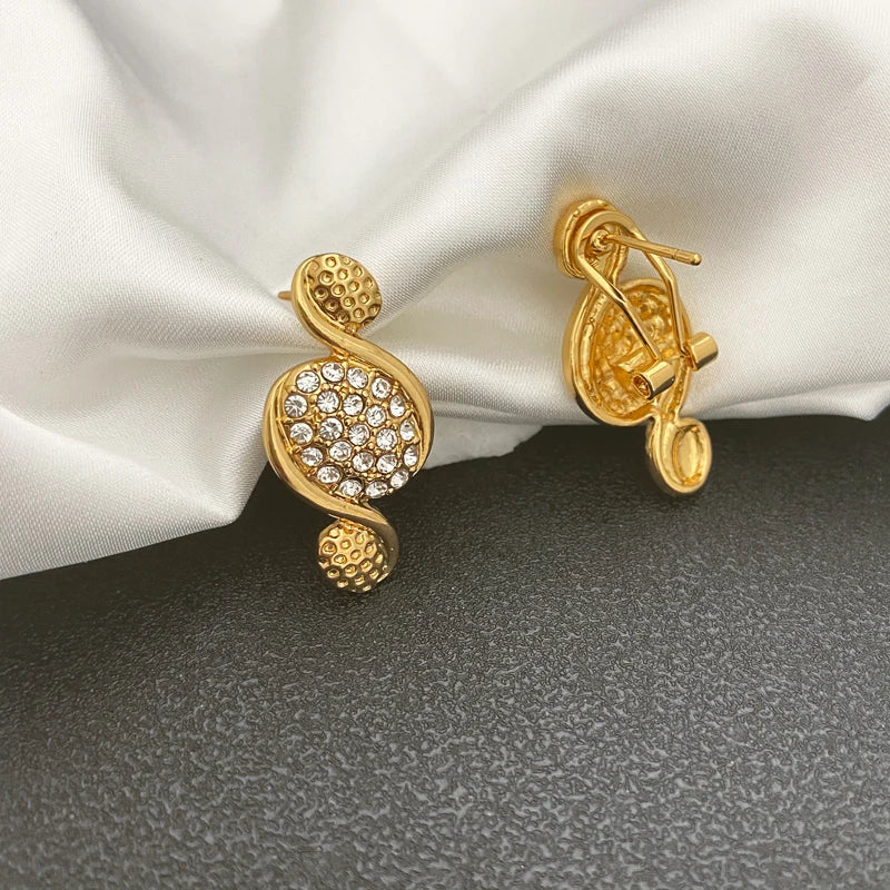Dubai Gold Jewelry Set – 4pcs Necklace, Earrings, Bracelet, Ring