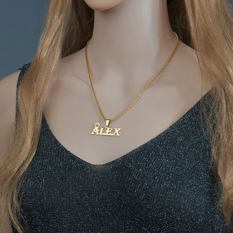 Custom Name Necklace Custom Jewelry Stainless Steel Personalized