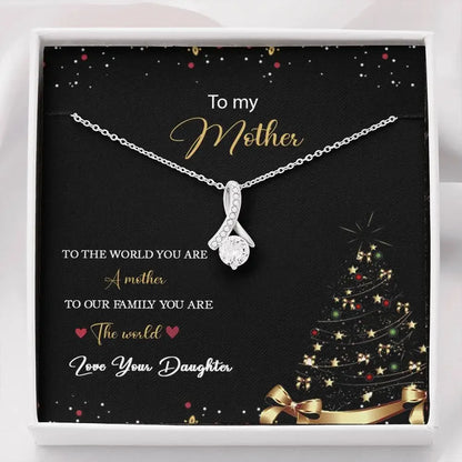 "To My Mom for Christmas" – Alluring Beauty Pendant Necklace Gift