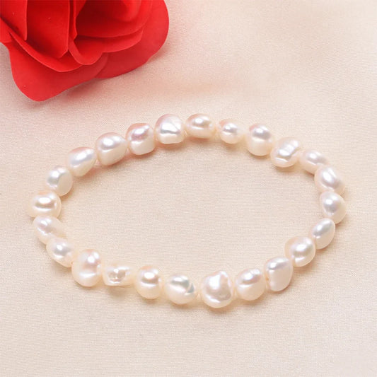 Baroque Pearl Bracelet for Women – AAA+ Quality Stretch Jewelry