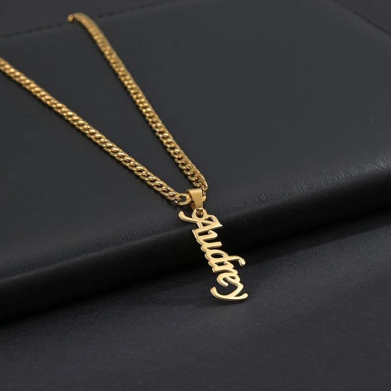 Custom Name Necklace Custom Jewelry Stainless Steel Personalized
