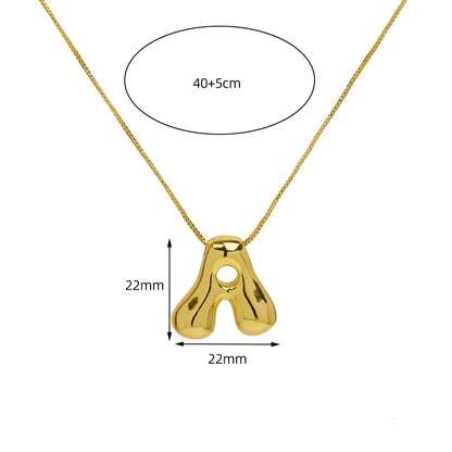 UNIQUEURA Initial Necklace Golden Color Stainless steel for Women