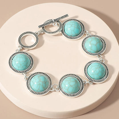 Fashion Boho Vintage Round Pearl Bracelets Bangles For Women