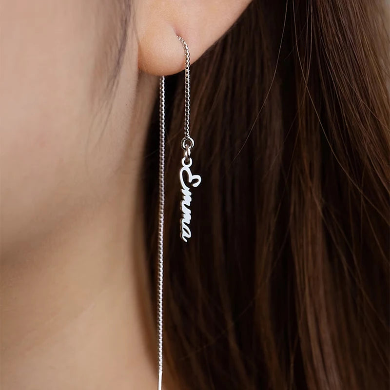 UNIQUEURA Personalised Chains Tassel Earrings for Women