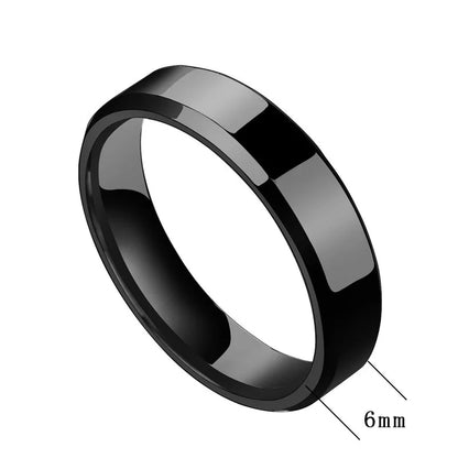 Uniqueura Custom Engrave Names Stainless Steel Women Rings 4mm/6mm