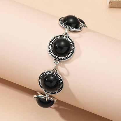 Fashion Boho Vintage Round Pearl Bracelets Bangles For Women