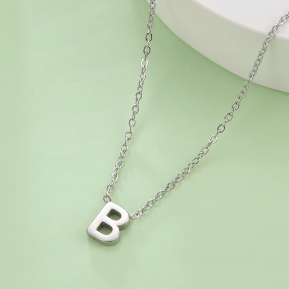 UNIQUEURA Minimalist Initial A-Z Letter Necklace for Women