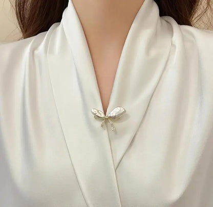 Pearl Bow Brooch For Women Vintage Luxury Jewelry Gifts