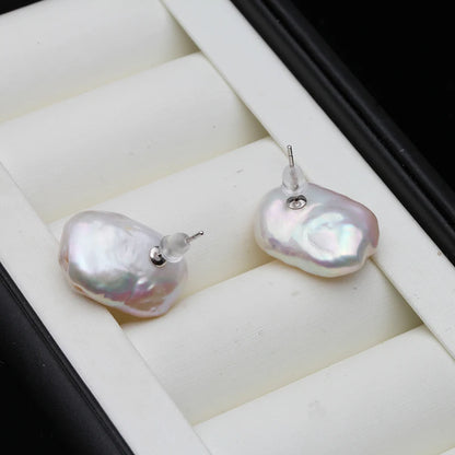 Real Freshwater Baroque Pearl Earrings