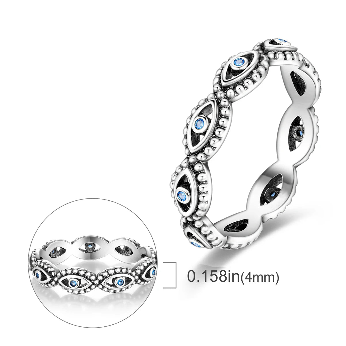 925 Silver Infinite Love Firefly Zircon Rings For Women