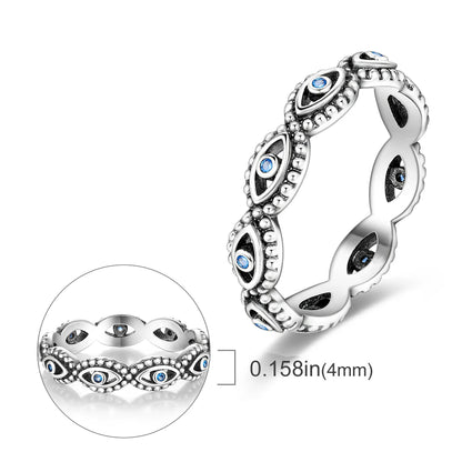 925 Silver Infinite Love Firefly Zircon Rings For Women