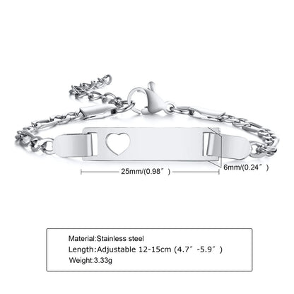 Custom Engraved Name and Birth Date Bracelet – Personalized Birthday Gift