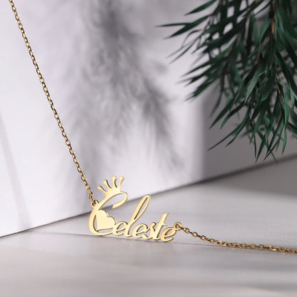 Personalized Name Customized Necklace, Two Exquisite Butterfly
