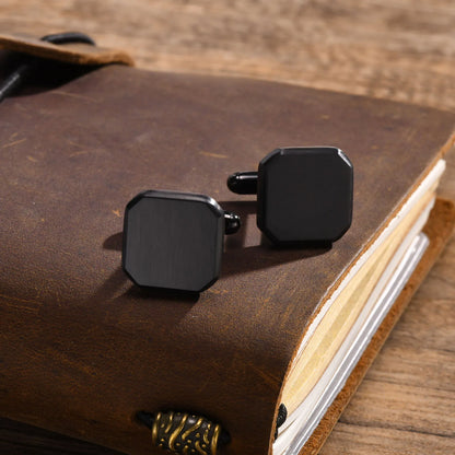 Personalized Men's Shirt Stainless Steel Cufflinks