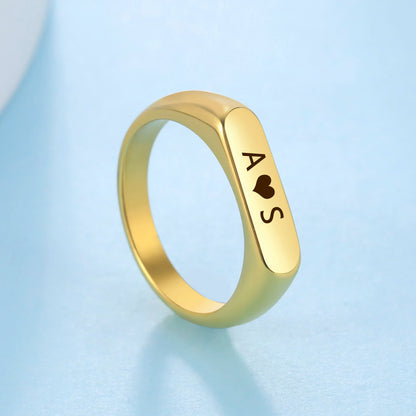 Engrave Name Personalized Finger Ring – A Unique Custom Gift for Women