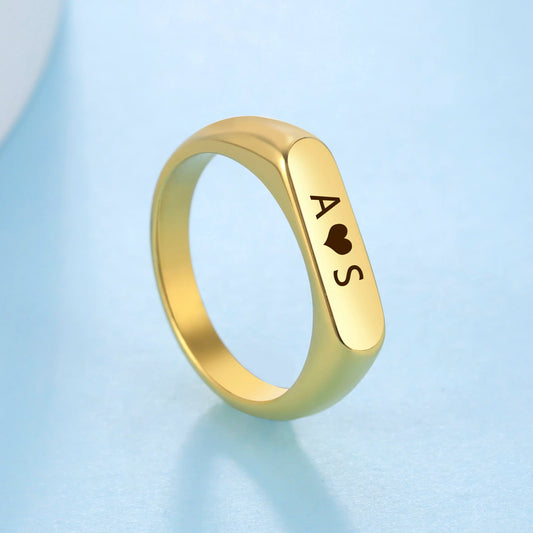 Engrave Name Personalized Finger Ring – A Unique Custom Gift for Women