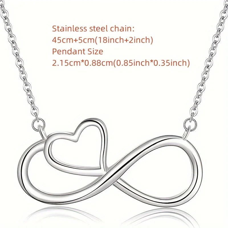 To My Bonus Daughter” Infinite Love Necklace With Gift Box