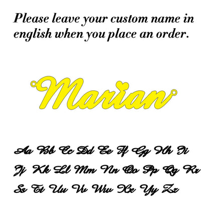 Uniqueura Custom Name Necklace for Women Personalised Cursive Design
