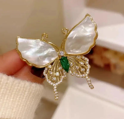 Luxury Snowflake Pearl Crystal Brooch For Women's Jewelry
