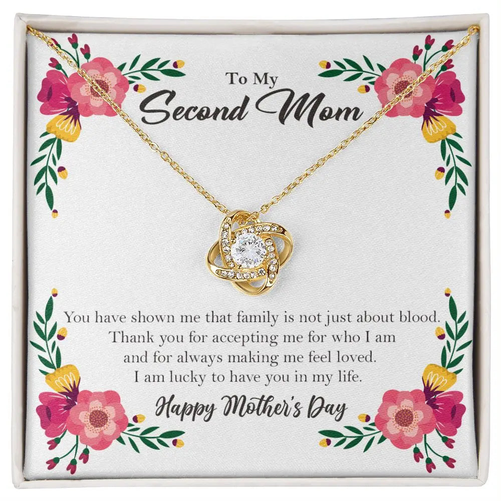 To My Mom Stainless Steel Love Knot Necklace – A Beautiful Mother’s Day Gift