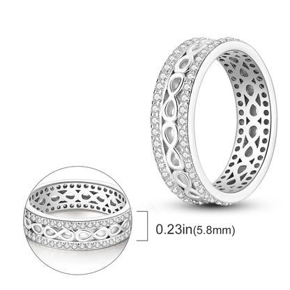 925 Silver Infinite Love Firefly Zircon Rings For Women