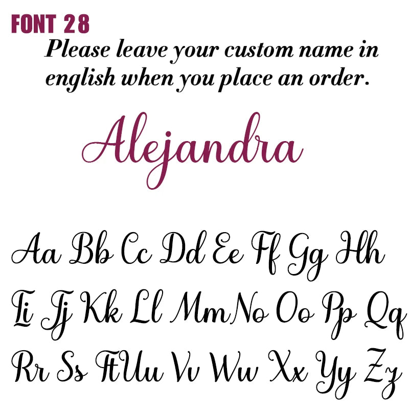 Uniqueura Custom Name Necklace for Women Personalised Cursive Design