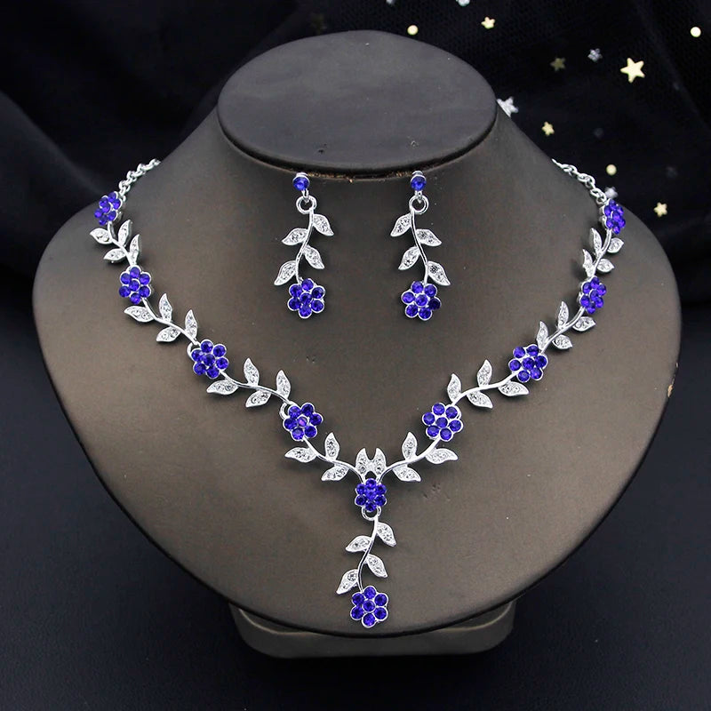 3 Pcs Baroque Bridal Wedding Crown Jewelry Sets and Tiaras For Women