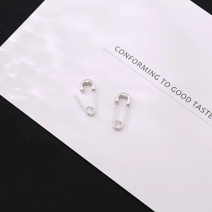 925 Sterling Silver Pin Earrings Unisex New Fashion Ear Stud Jewelry