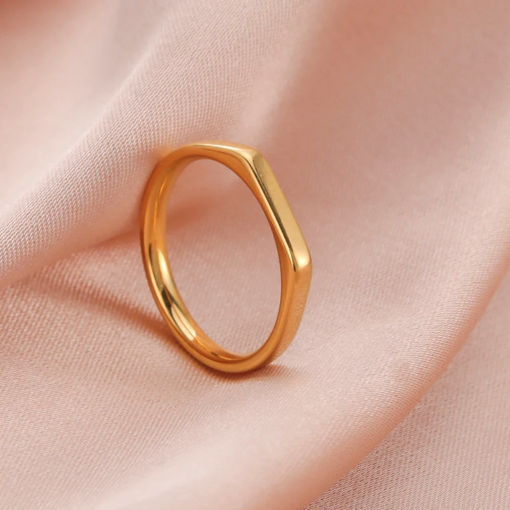 Name Date Customized Rings – Personalized Jewelry for Women Men Stainless Steel