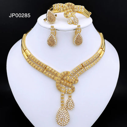 Dubai Gold Color Women Jewelry Set – Classic 18K Gold Plated Elegance