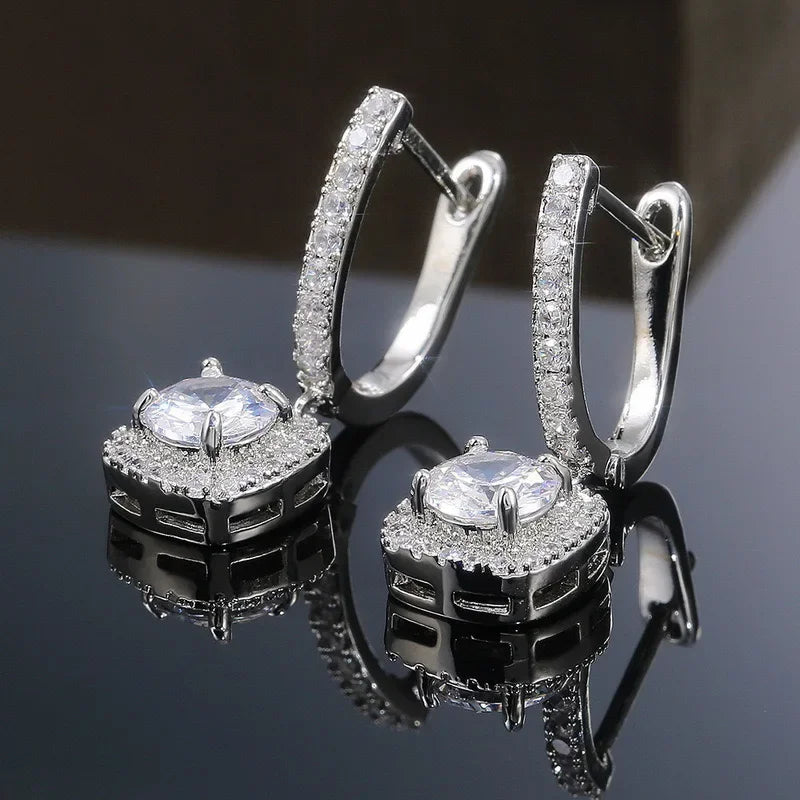 925 Sterling Silver Eternity Earrings for Women
