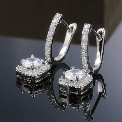 925 Sterling Silver Eternity Earrings for Women