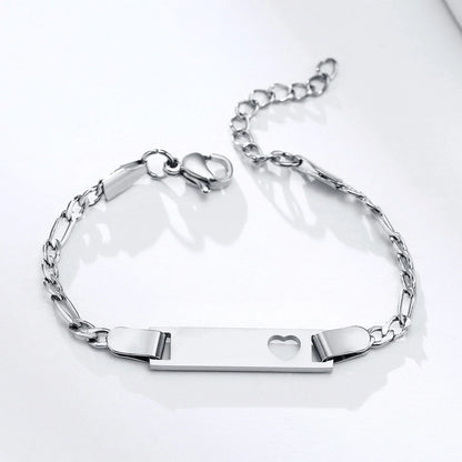 Custom Engraved Name and Birth Date Bracelet – Personalized Birthday Gift