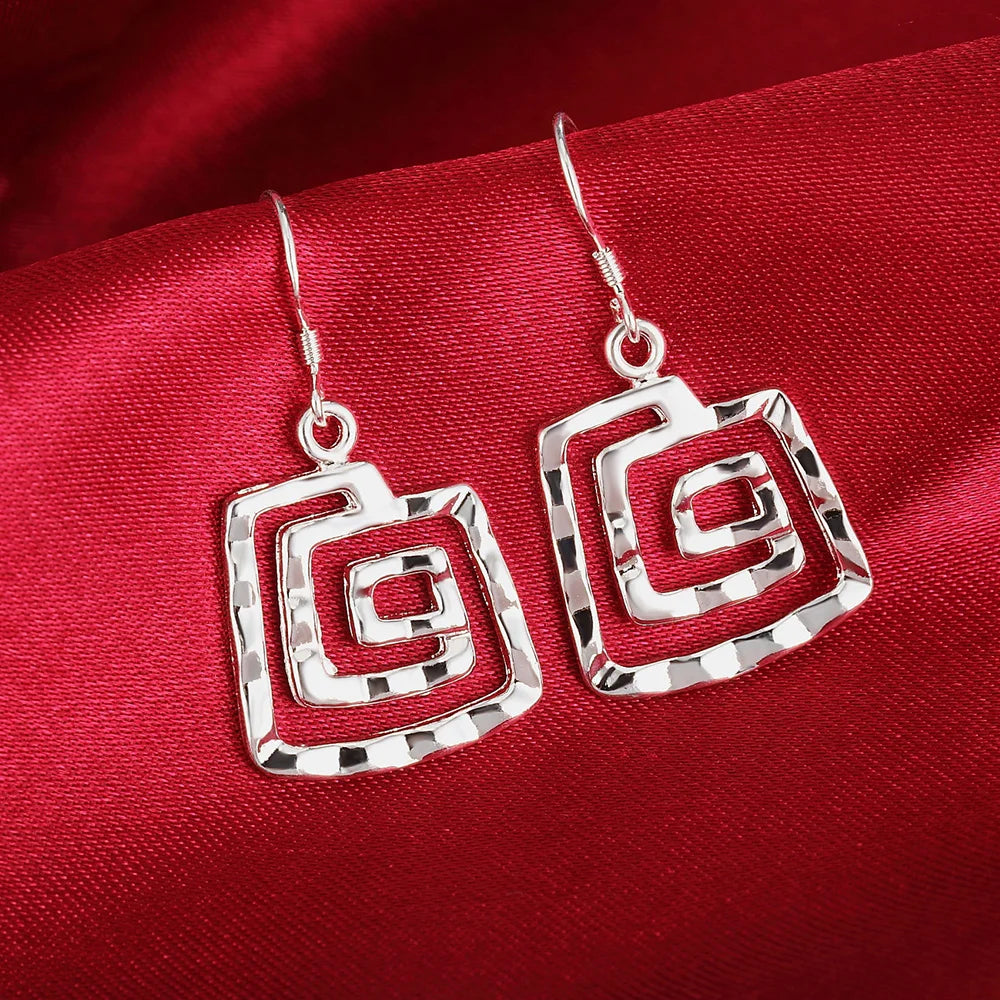 S925 Jewelry Sets Fine Thread Earrings Bracelets Necklace
