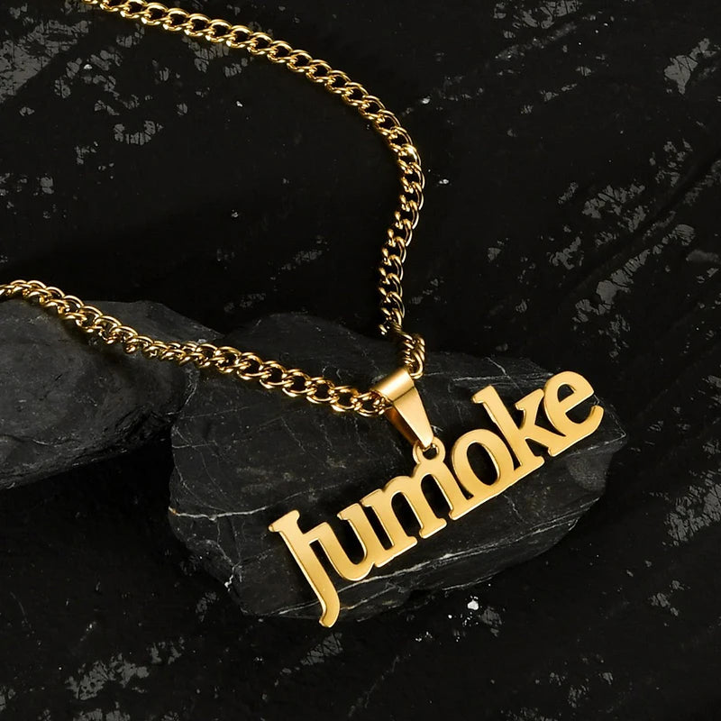 Custom Name Necklace Custom Jewelry Stainless Steel Personalized
