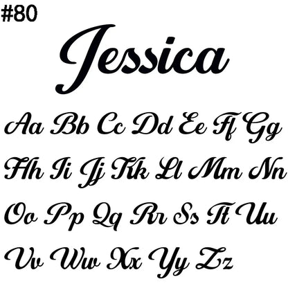 Custom Name Bangle for Women Adjustable Stainless Steel Jewelry Gift